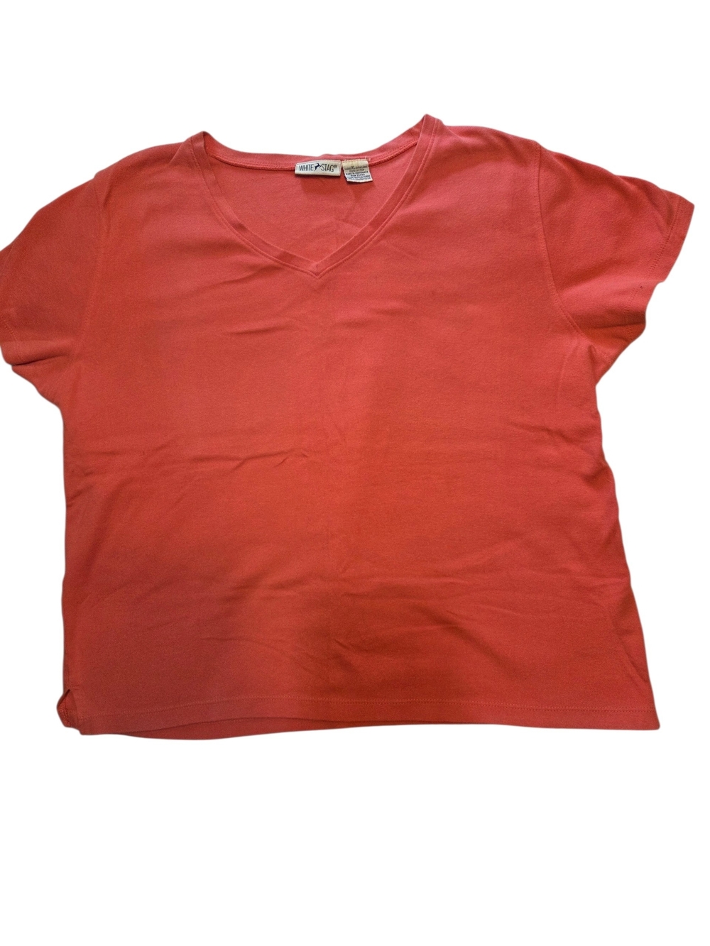 White Stag Coral V-Neck Short Sleeve Tee